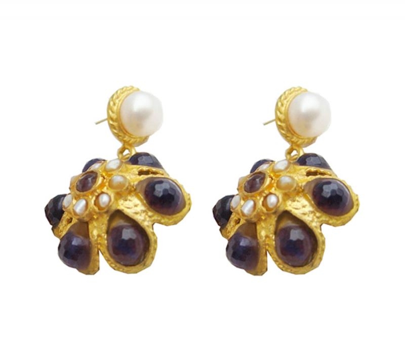 Pendientes Berry Purple