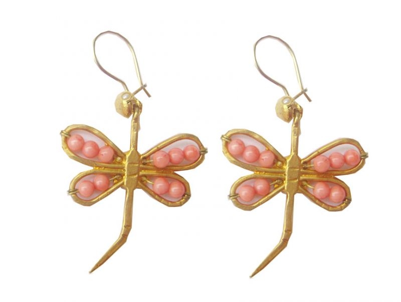 Pendientes Dragonfly Coral
