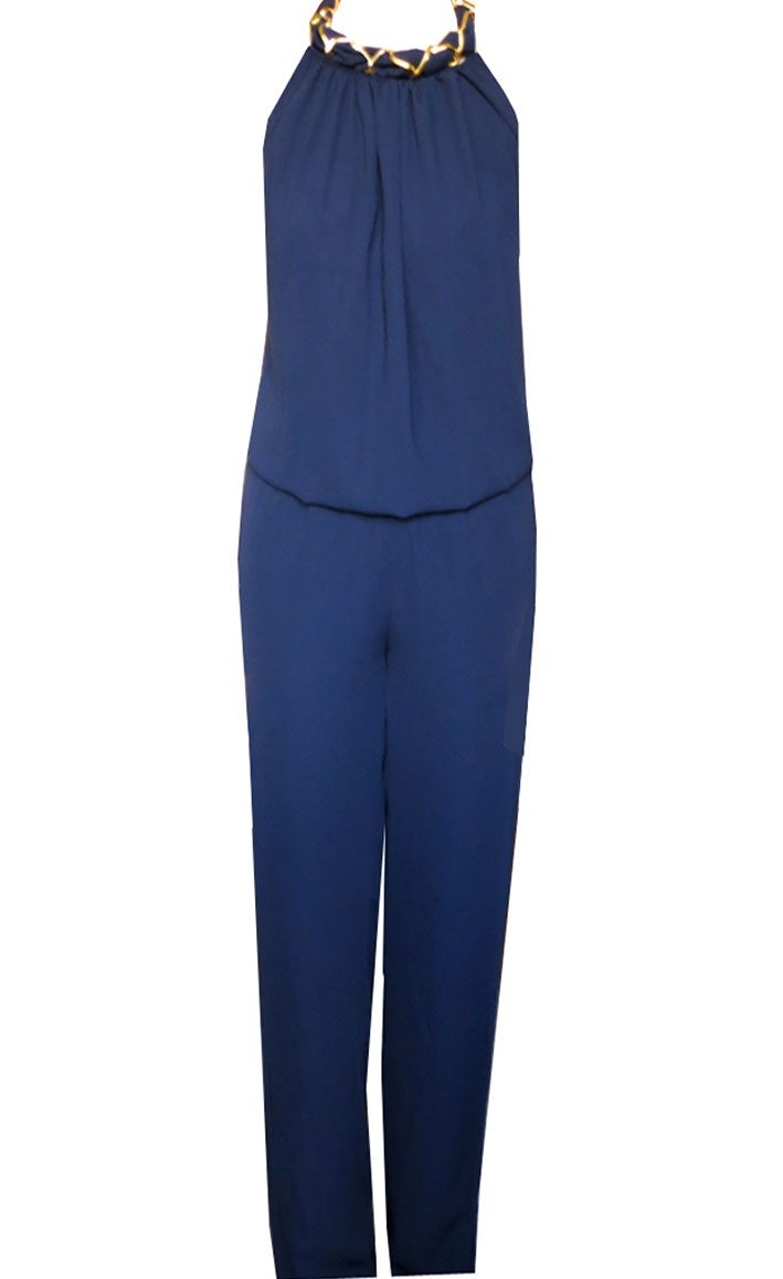 mono azul marino cadena