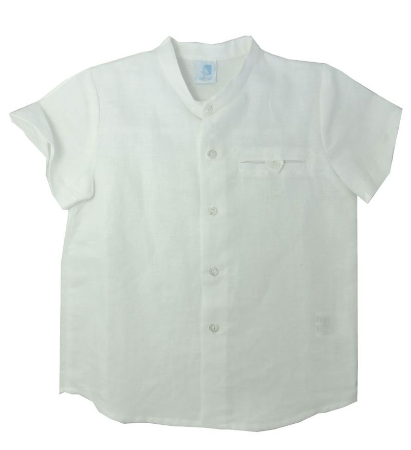camisa blanca manga corto
