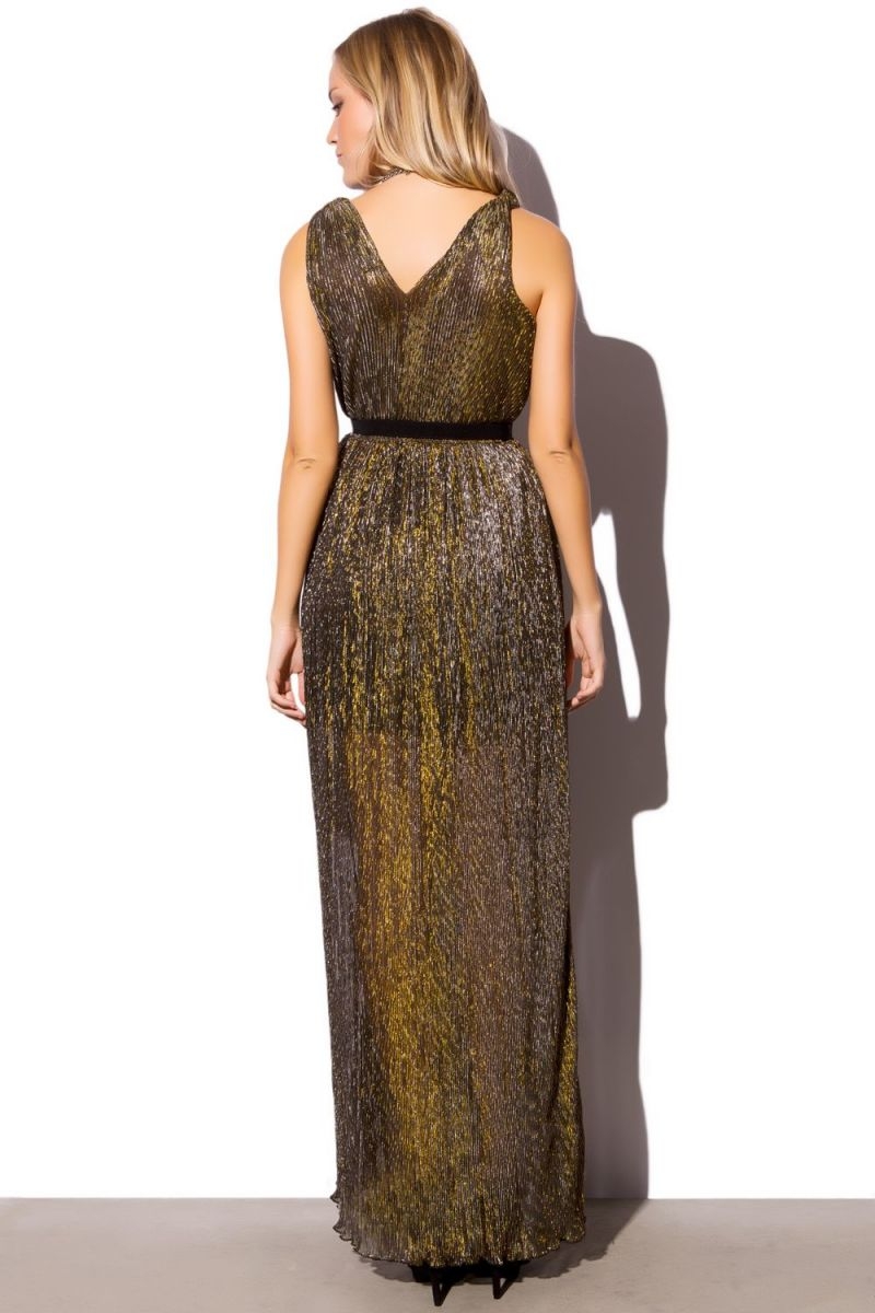 Vestido Largo Plisado