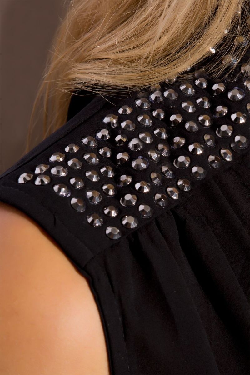 Blusa Con Strass
