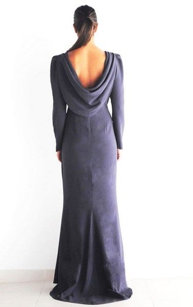 VESTIDO DRAPEADO largo esplada