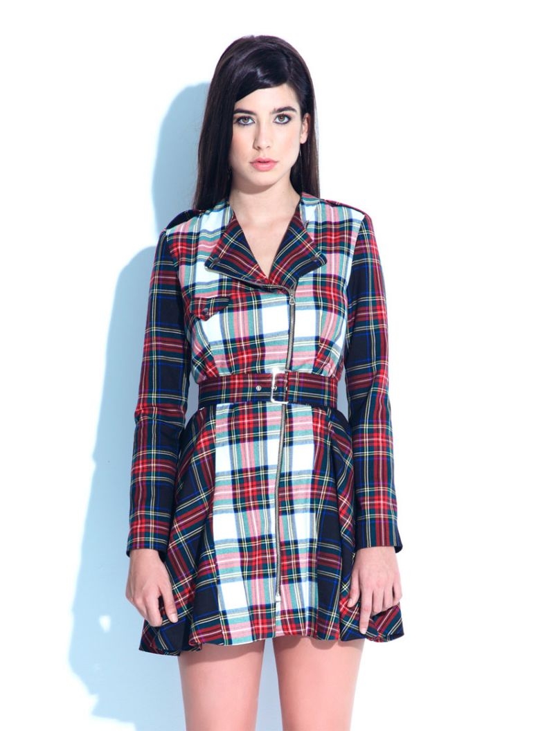 Vestido Tartán abrigo