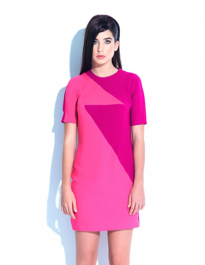 Vestido Rayo Bicolor