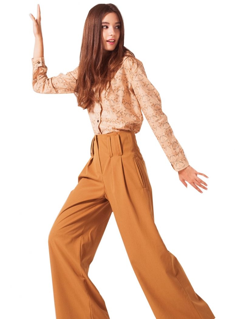 Pantalón Ancho Camel