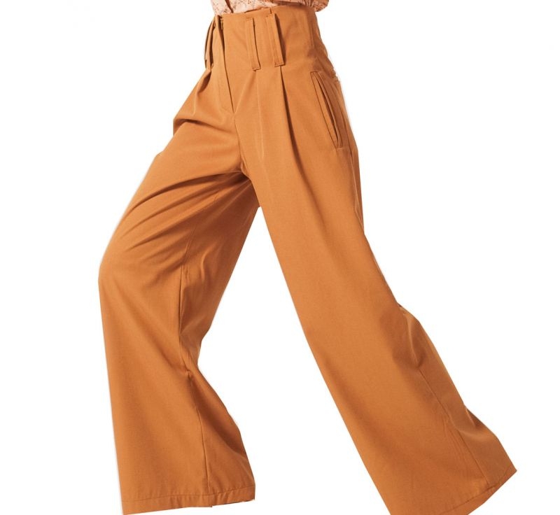 Pantalón Ancho Camel