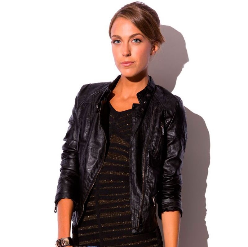 Chaqueta Biker Negra