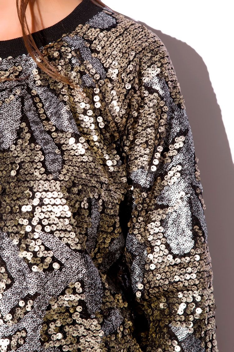 Jersey Lentejuelas  Dorado