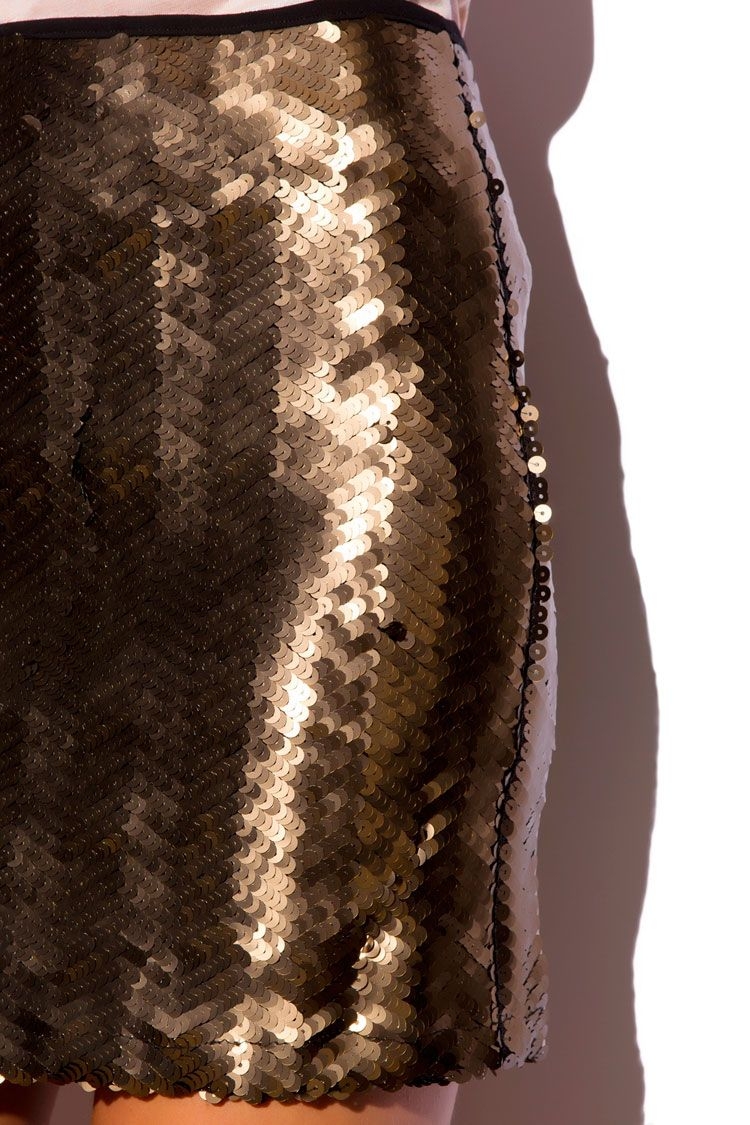 falda lentejuelas dorada 5