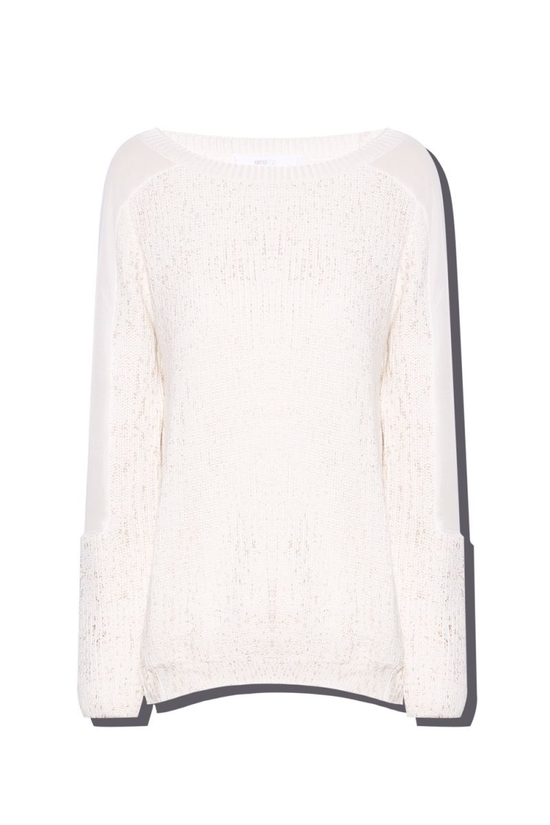 Sueter con espalda abierta blanco